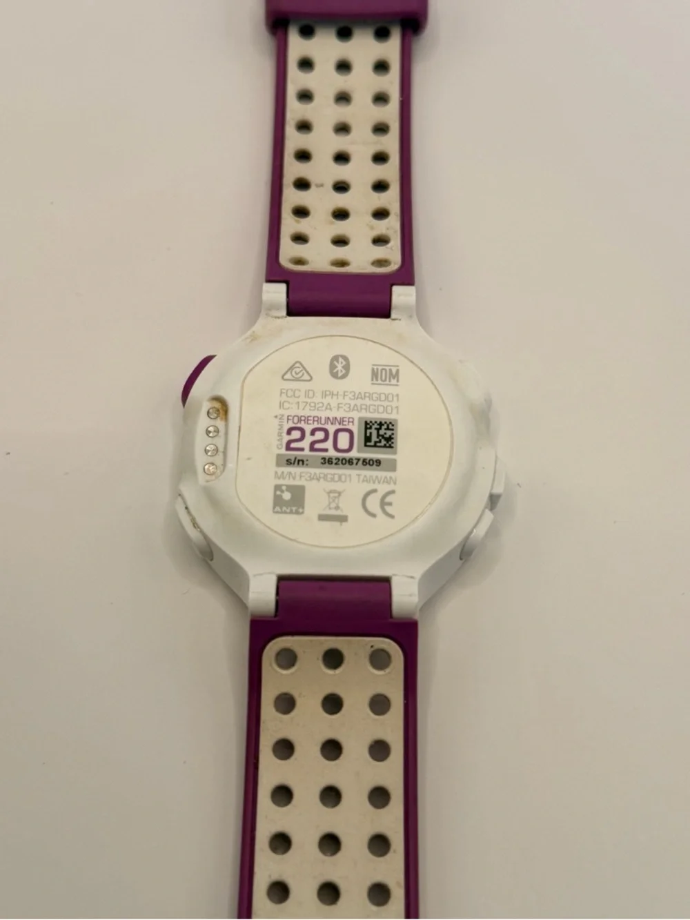 Garmin Forerunner 220, Purple And White, For‎ Parts